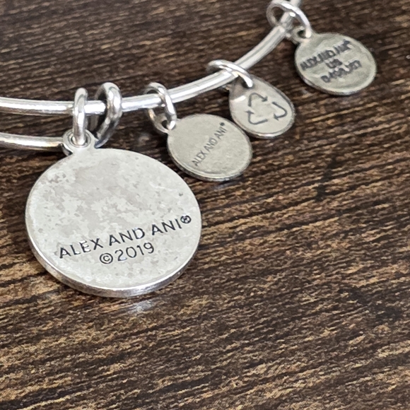 Alex and Ani Silver Heart Charm Bracelet - Picture 3 of 3